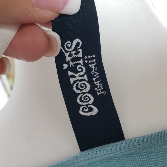 Cookies  Lt. Blue Assymetrical Top NWT - Picture 2 of 5